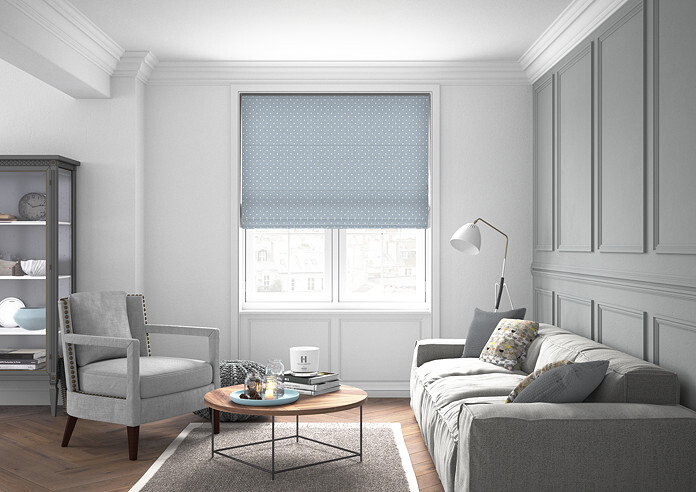 Full Stop, Larkspur - Roman Blind - Image 5